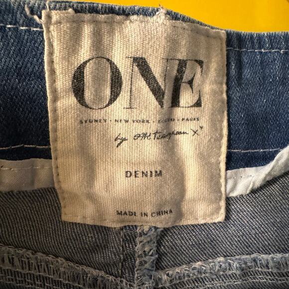 One Teaspoon Super Freaks in Fiasco Ripped Jean Denim Short Size 26 Grunge - Picture 10 of 10